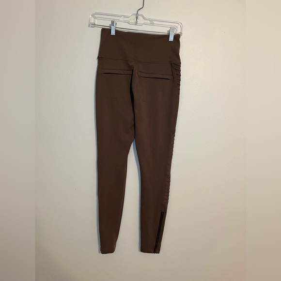 athleta delancey moto tight in coffee house brown size xs - Picture 3 of 7